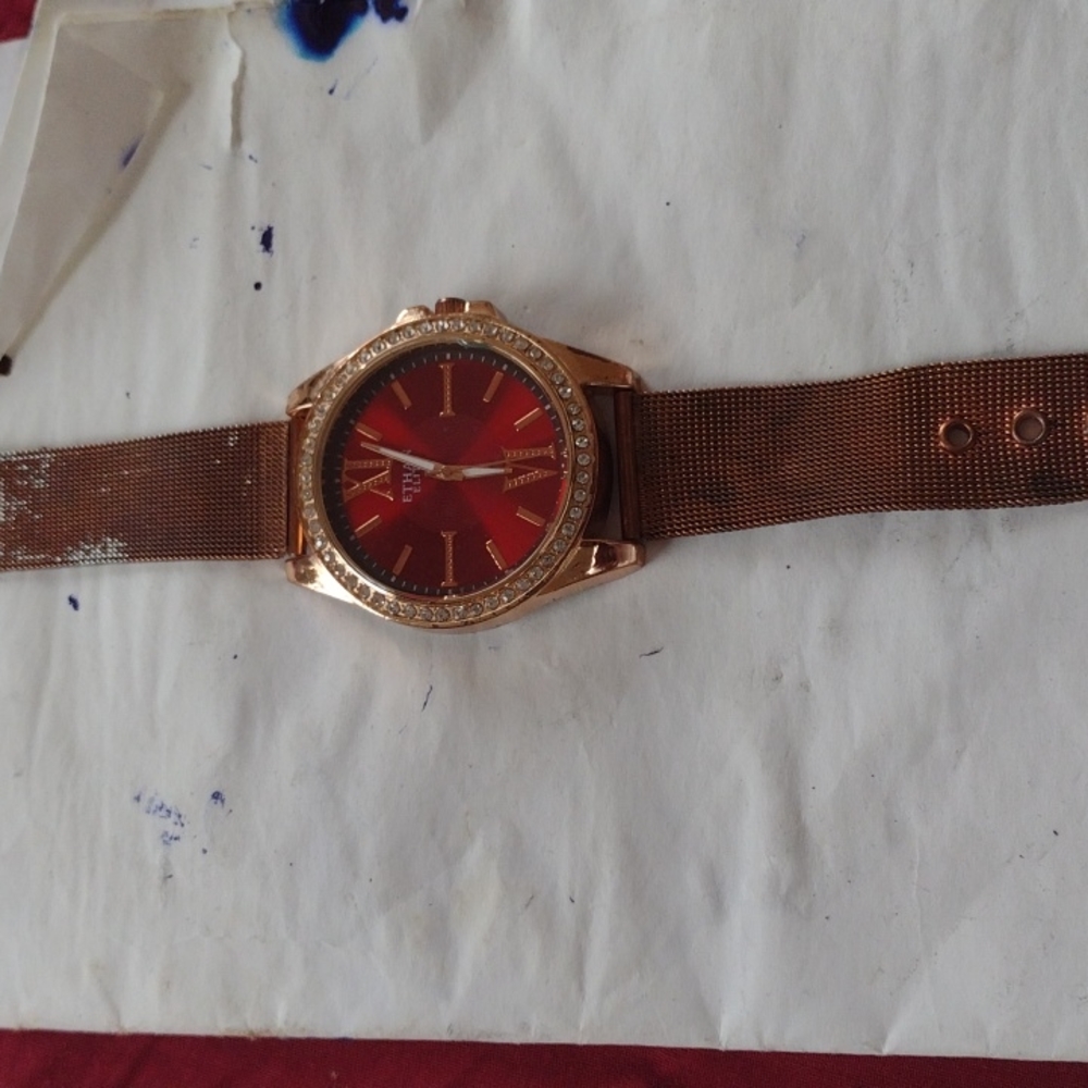 Rose gold watch
